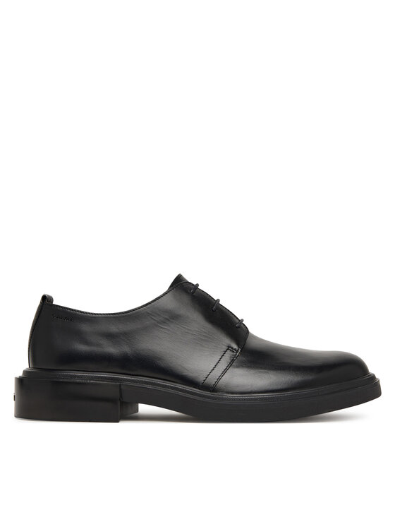 Calvin Klein Calvin Klein Polobotky Cupped Postman Derby Laceup Lth HM0HM01996 Černá