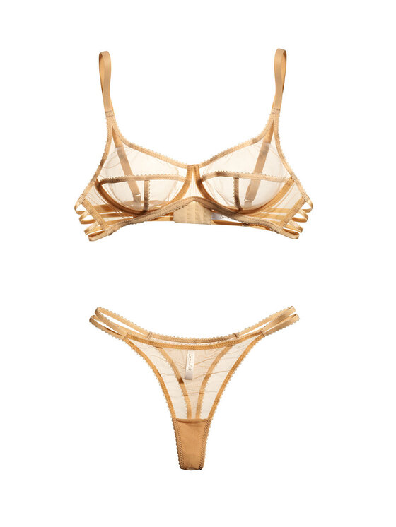 Love and Hate Love and Hate Stringi Magic Nude Przezroczysty