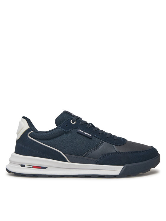 Tommy Hilfiger Tommy Hilfiger Laisvalaikio batai Retro Runner Mix Rwb FM0FM05371 Tamsiai mėlyna