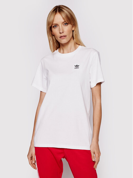 adidas T-shirt Loungewear adicolor Classics GN2924 Bianco Loose Fit •  Modivo.it
