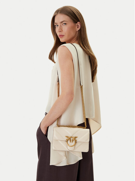 PINKO PINKO Rankinė Love One Mini Light Dc. Al 25-26 PLTT 104550 A2OS Kreminė
