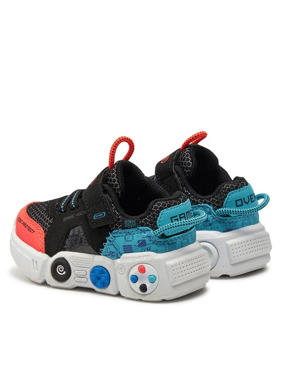 Skechers Skechers Tenisice Lil Gametronix 402262N/BKMT Crna