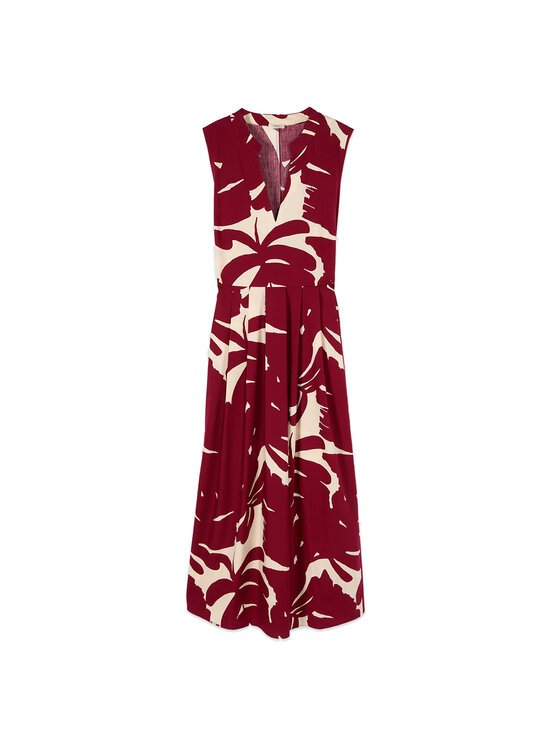 Oltre Oltre Sukienka wieczorowa 7069R005064N0S6 Bordowy A-Line Fit
