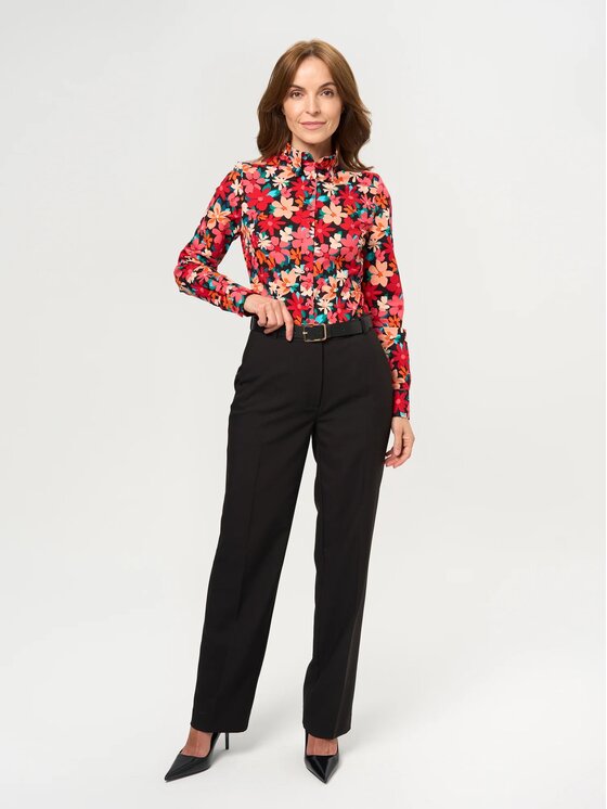 Willsoor Willsoor Koszula 61465 Czerwony Slim Fit
