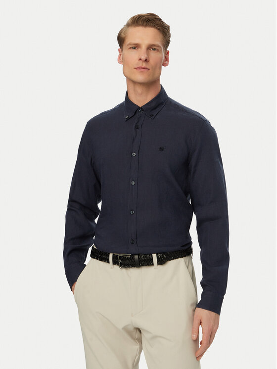 BOSS Cămașă H-Liam 50556077 Bleumarin Regular Fit