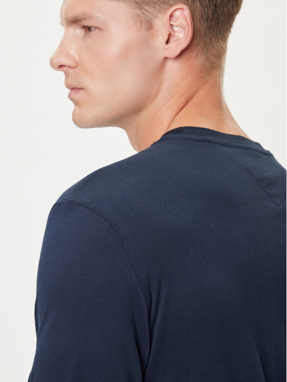 Tommy Jeans Tommy Jeans Hosszú ujjú Chest Linear DM0DM21594 Sötétkék Regular Fit
