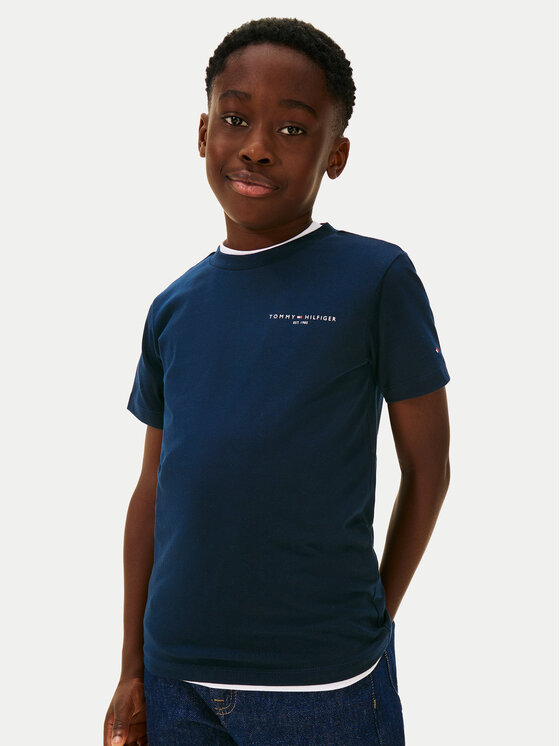 Tommy Hilfiger Tommy Hilfiger Tricou Mini Corp KS0KS00661 Bleumarin Regular Fit