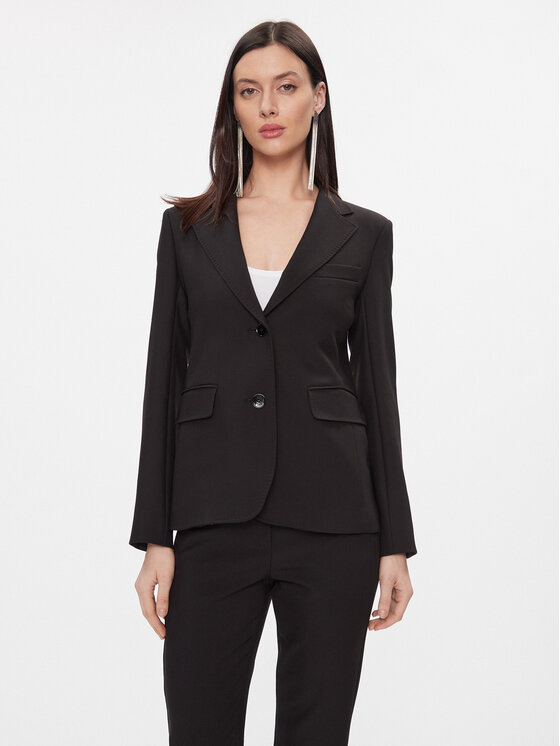 Max Mara Leisure Max Mara Leisure Sako Uva 2415041031 Čierna Regular Fit