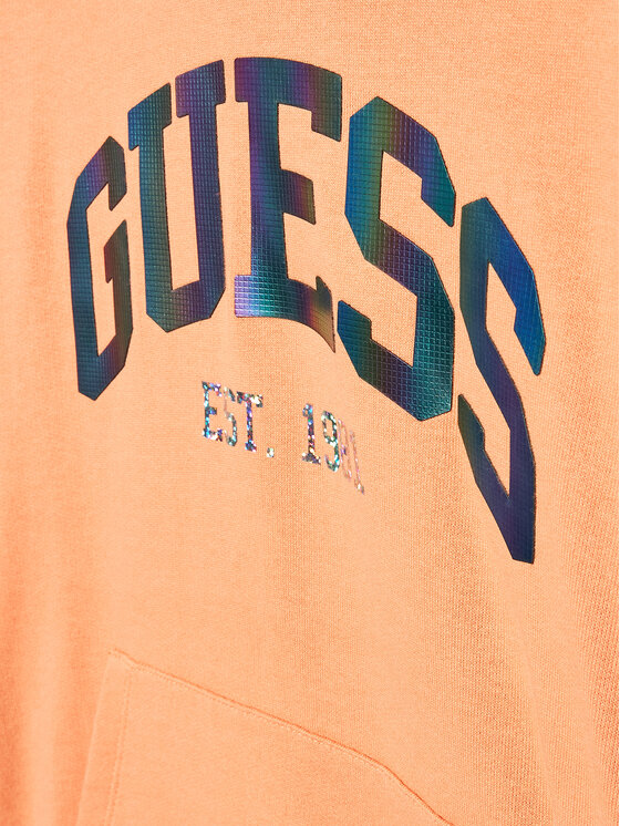 Guess Guess Majica dugih rukava J3RQ01 KA6R0 Narančasta Regular Fit