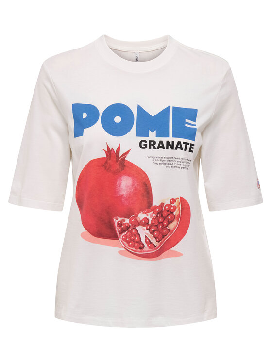ONLY ONLY Тишърт Phoebe 15351369 Бял Regular Fit