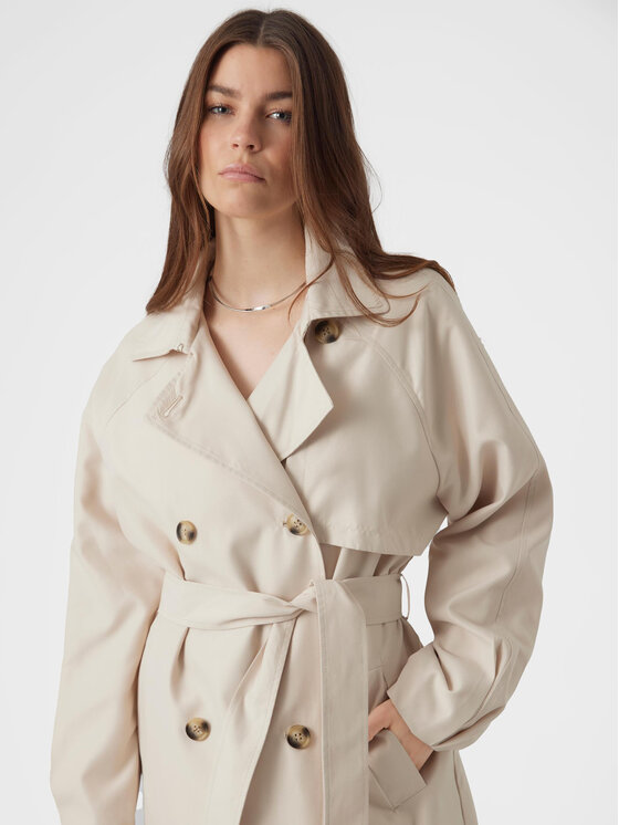 Vero Moda Vero Moda Trencis Doreen 10301287 Écru Regular Fit