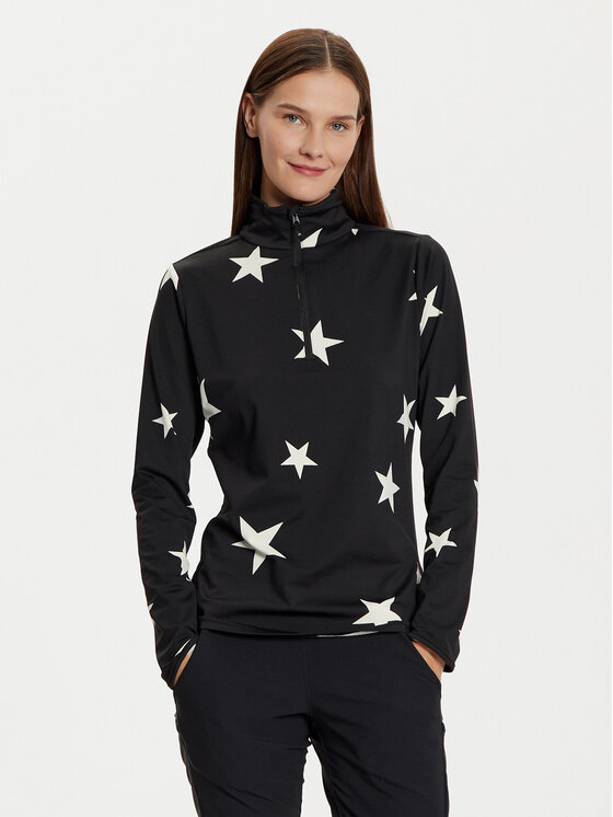 Protest Funkčná mikina Noon 3610744 Čierna Slim Fit