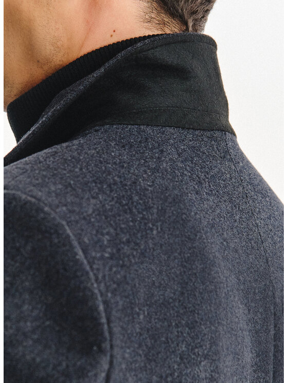 Pako Lorente Pako Lorente Płaszcz zimowy P25WF-7X-016 Szary Classic Fit