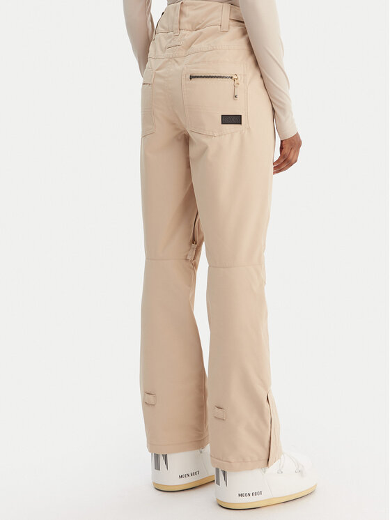 Roxy Roxy Snowboardové nohavice Nadia ERJTP03271 Béžová Tailored Fit