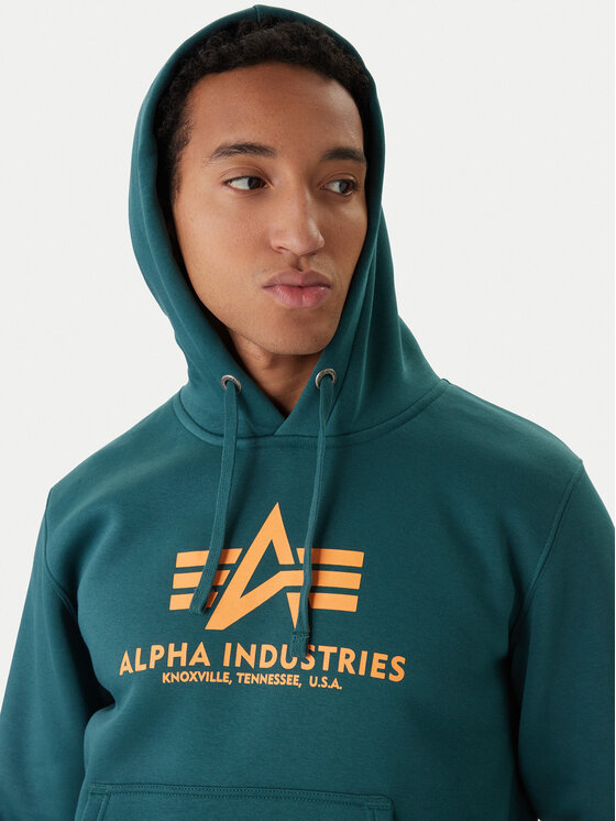 Alpha Industries Alpha Industries Bluza Basic 178312 Zielony Regular Fit