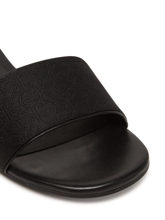 Calvin Klein Calvin Klein Şlapi Flat Slide Jacq HW0HW02389 Negru
