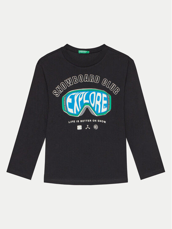 United Colors Of Benetton United Colors Of Benetton Блуза 3096C10LZ Черен Regular Fit