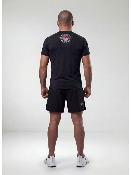 PITBULL PITBULL Koszulka techniczna ADCC Czarny Regular Fit