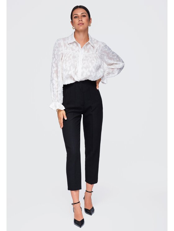 Ombre Ombre Koszula OW-SH-E0074 Beżowy Relaxed Fit