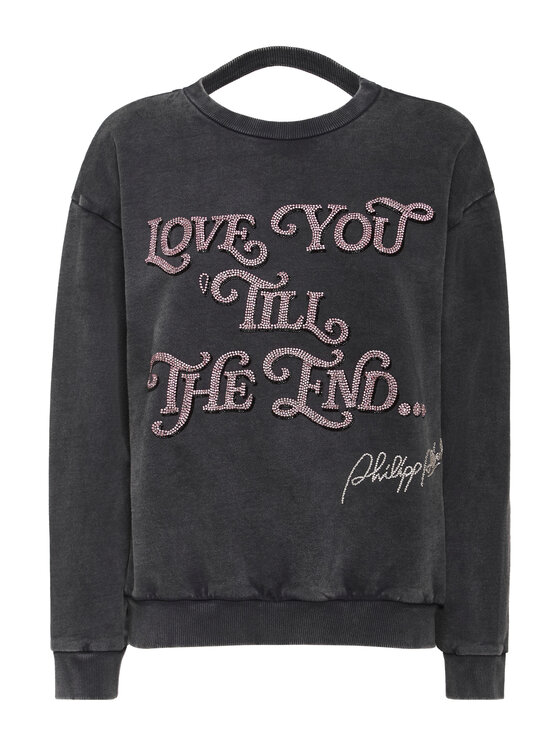 PHILIPP PLEIN PHILIPP PLEIN Bluza 26323 Czarny Regular Fit