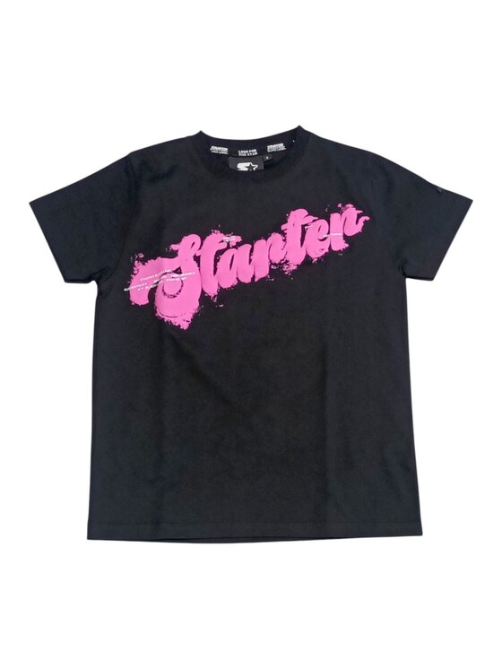 Starter Starter T-Shirt q-bab-69502 Czarny Regular Fit