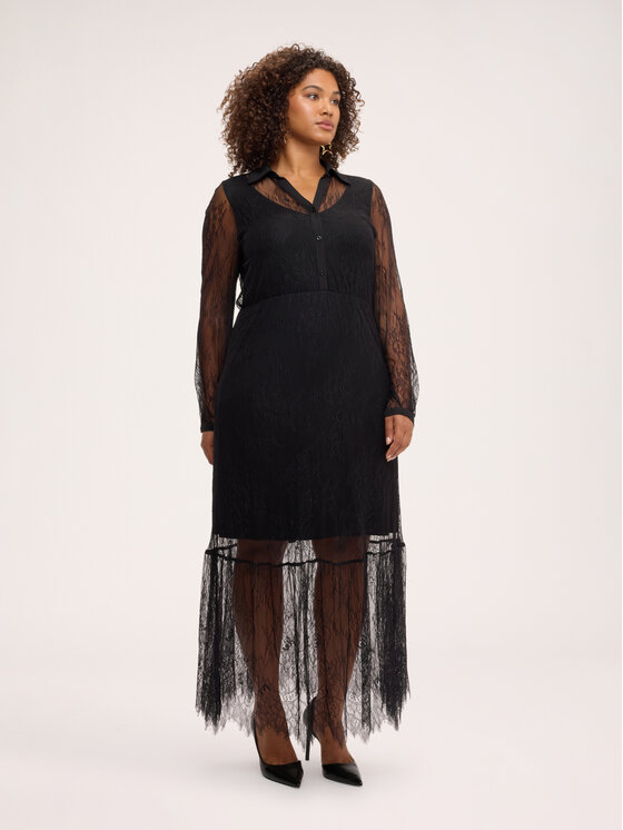 Fiorella Rubino Fiorella Rubino Sukienka wieczorowa 7048T001814N033 Czarny Regular Fit