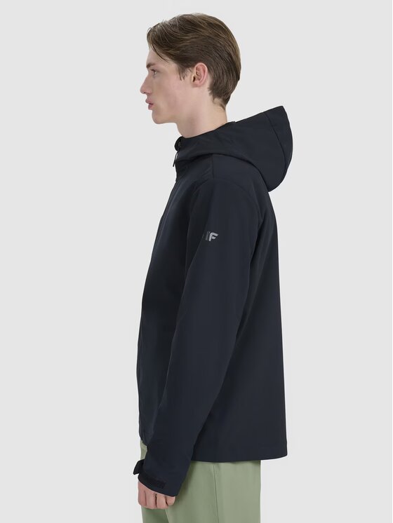 4F 4F Kurtka softshell 4FWSS25TSOFM324-20S Czarny Regular Fit