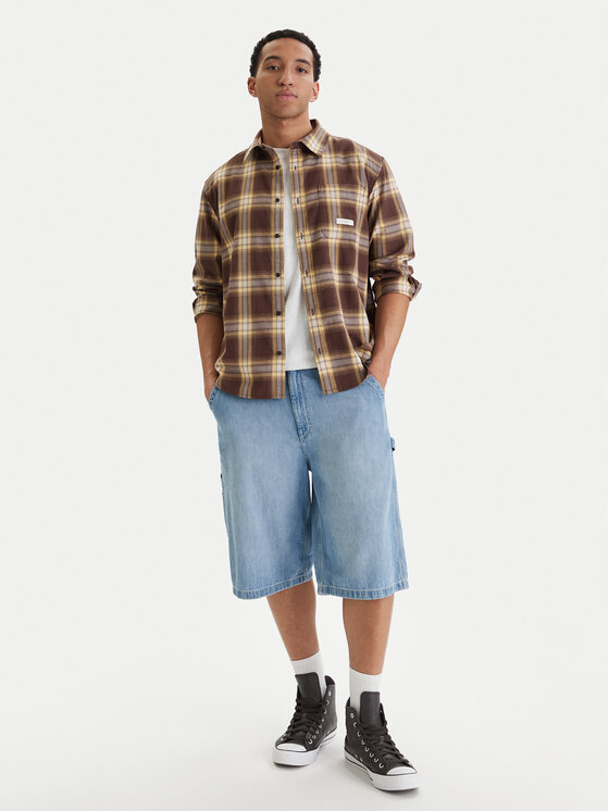 Element Element Риза All Season 1Pkt Lightweight ELYWT00185 Кафяв Regular Fit