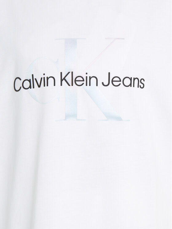 Calvin Klein Jeans Calvin Klein Jeans T-krekls Serenity IG0IG02434 Balts Boxy Fit
