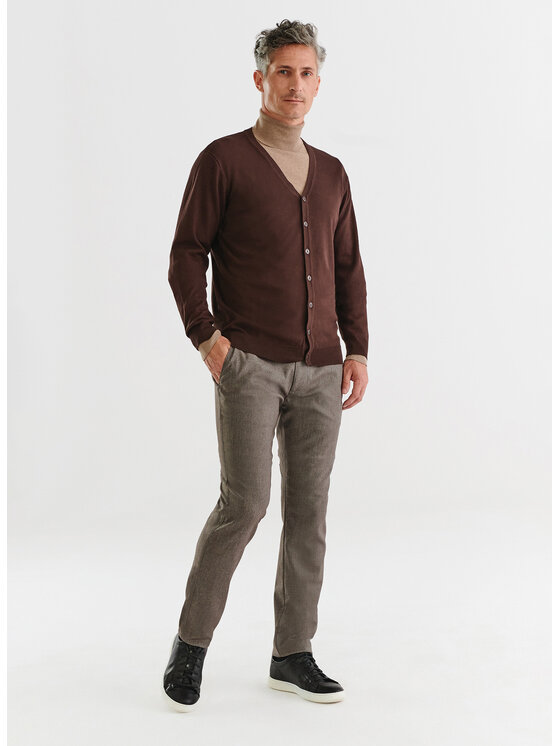 Pako Lorente Pako Lorente Kardigan P23WF-2X-005 Brązowy Classic Fit