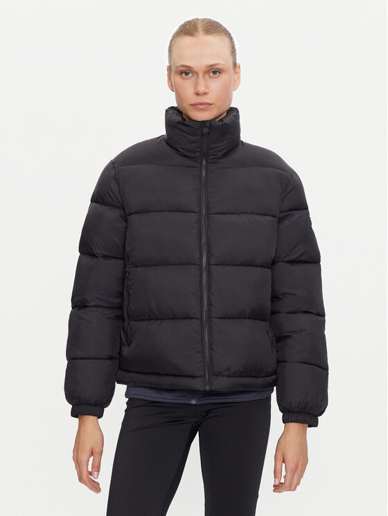Napapijri Napapijri Žieminė striukė A-Box Logo NP0A4HZ1 Juoda Loose Fit