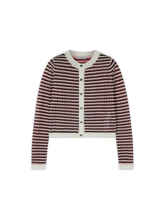 Motivi Motivi Sweter M355W004060N0S1 Biały Regular Fit