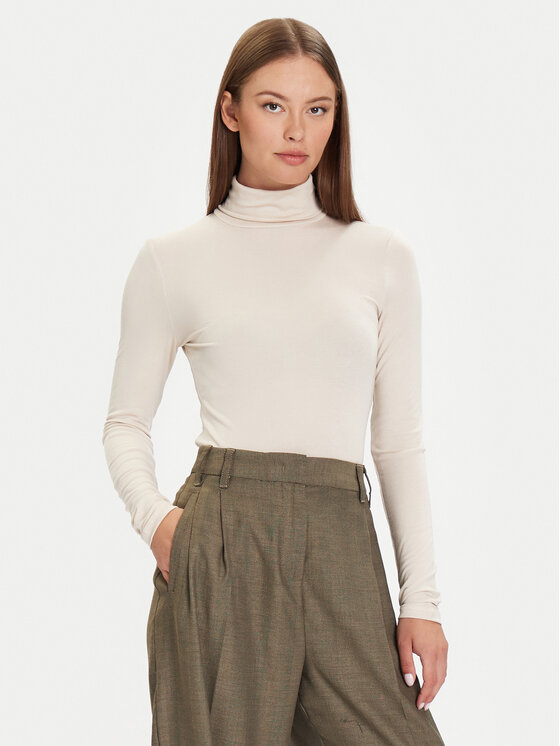 Marc O'Polo Marc O'Polo Rollkragenpullover 509 2157 52177 Écru Slim Fit
