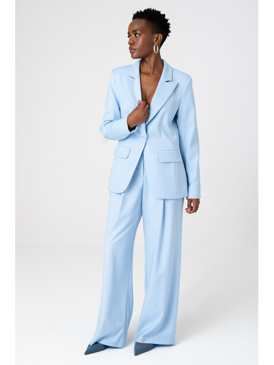 blue shadow blue shadow Marynarka Marietta. Niebieski Regular Fit