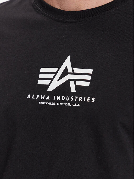 Alpha Industries Alpha Industries Marškinėliai Basic 118533 Juoda Regular Fit
