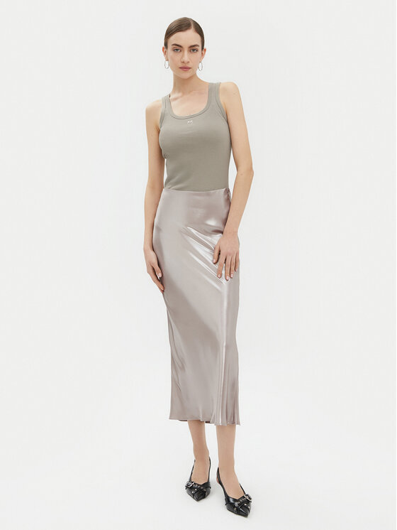 PINKO PINKO Top Calcolatore 100807 Grigio Regular Fit