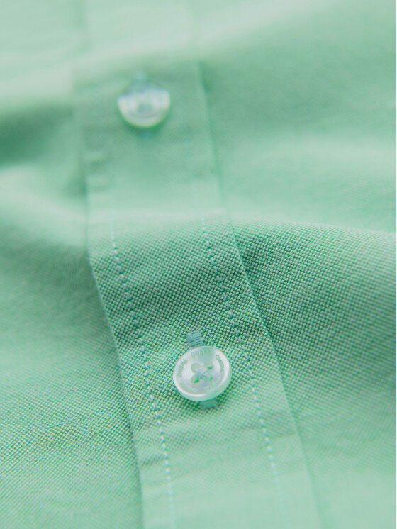 Ombre Ombre Koszula K705 Zielony jasny Regular Fit