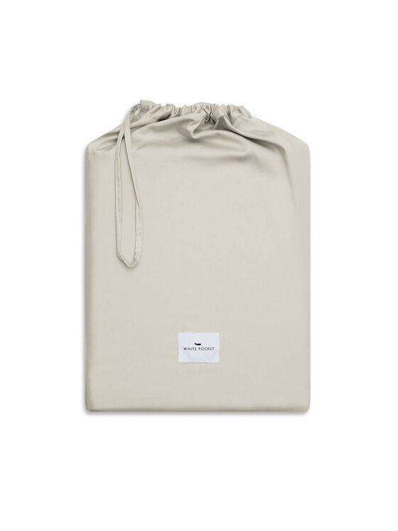 White pocket White pocket Komplet pościeli pościel gładka Beżowy