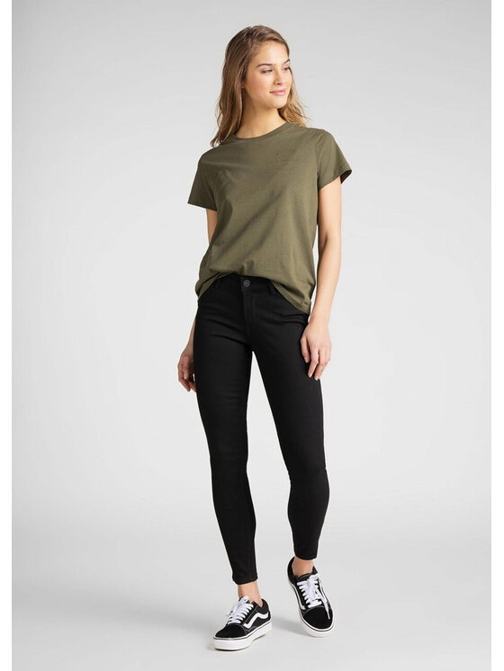 Lee Lee Jeans SCARLETT CROPPED Nero Skinny Fit