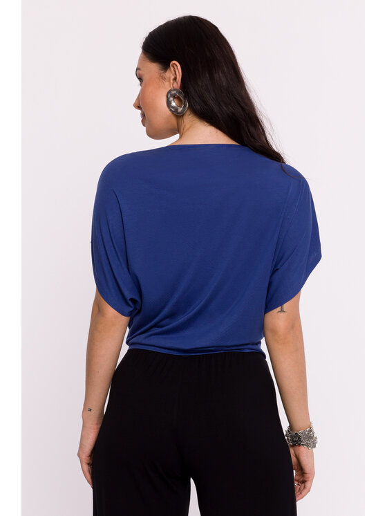 BeWear BeWear Bluzka B287 Niebieski Bella Fit