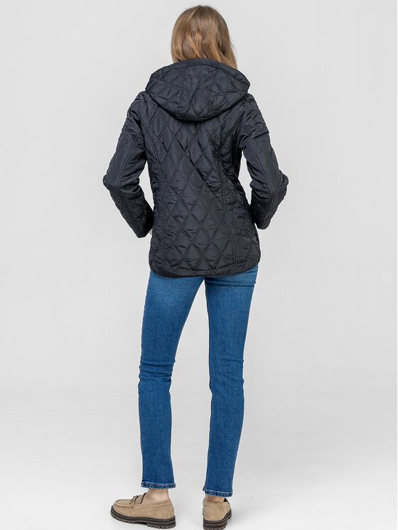 Perso Perso Kurtka przejściowa BLE268018F Czarny Regular Fit
