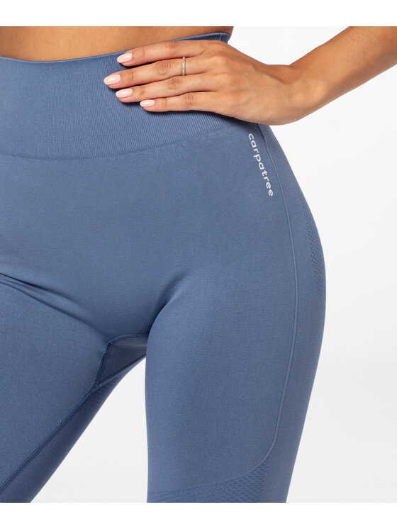 Carpatree Carpatree Legginsy Vibe Leggings Niebieski Fitted Fit