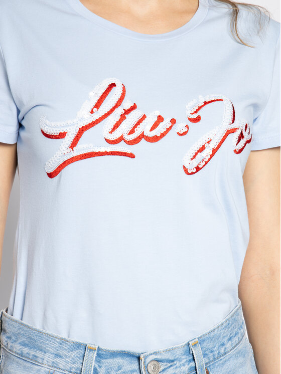 Liu Jo Liu Jo T-shirt WA0270 J5003 Blu Regular Fit