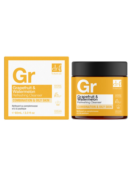Dr Botanicals Dr Botanicals Refreshing cleaner z grejpfrutem i arbuzem Żel do mycia twarzy