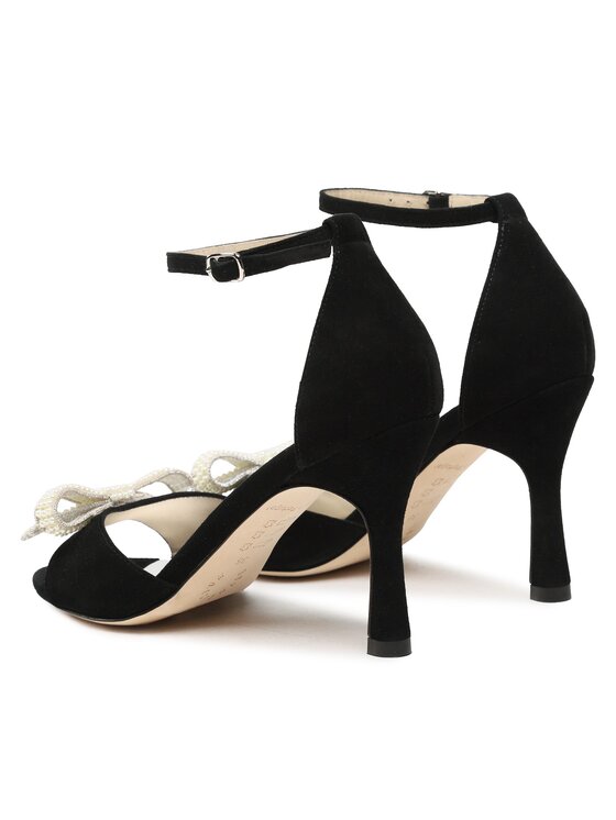 Custommade Custommade Sandały Ashley Pearl Bow 999621046 Czarny