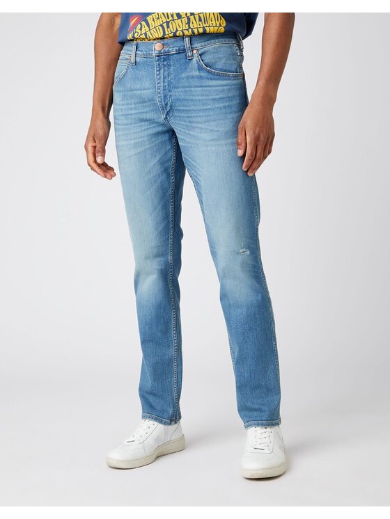 Wrangler Wrangler Jeansy GREENSBORO Niebieski Straight Fit