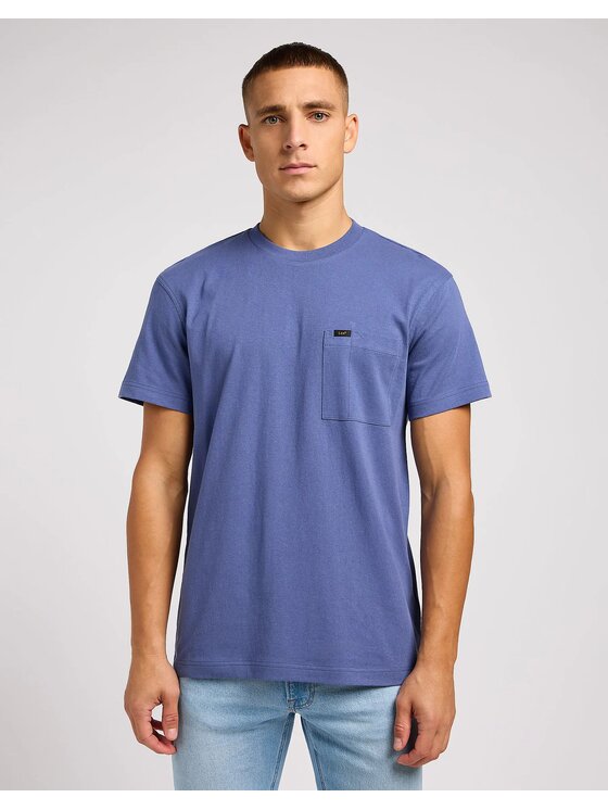 Lee Lee T-shirt RELAXED POCKET TEE Blu Regular Fit