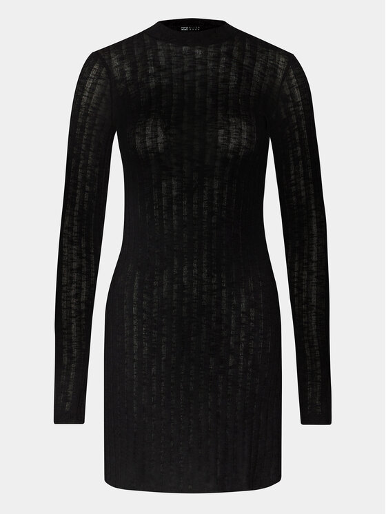 Billabong Billabong Повсякденна сукня Everleigh Mock Ktdr ABJKD00219 Чорний Slim Fit