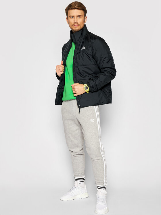 adidas Vatovaná bunda Bsc 3-Stripes Insulated DZ1396 Čierna Slim Fit •  Modivo.sk