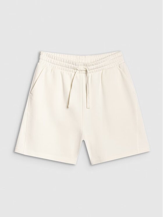 4F 4F Pantaloncini di tessuto 4FWSS25TSHOF529-11S Bianco Oversize